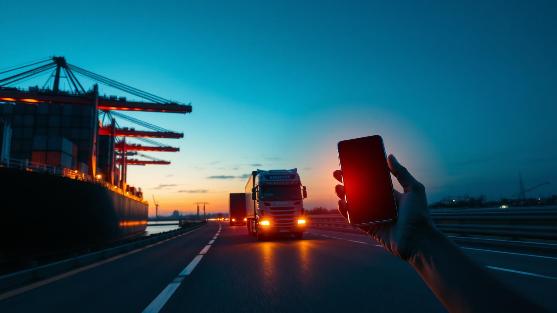 Container port and mobile device